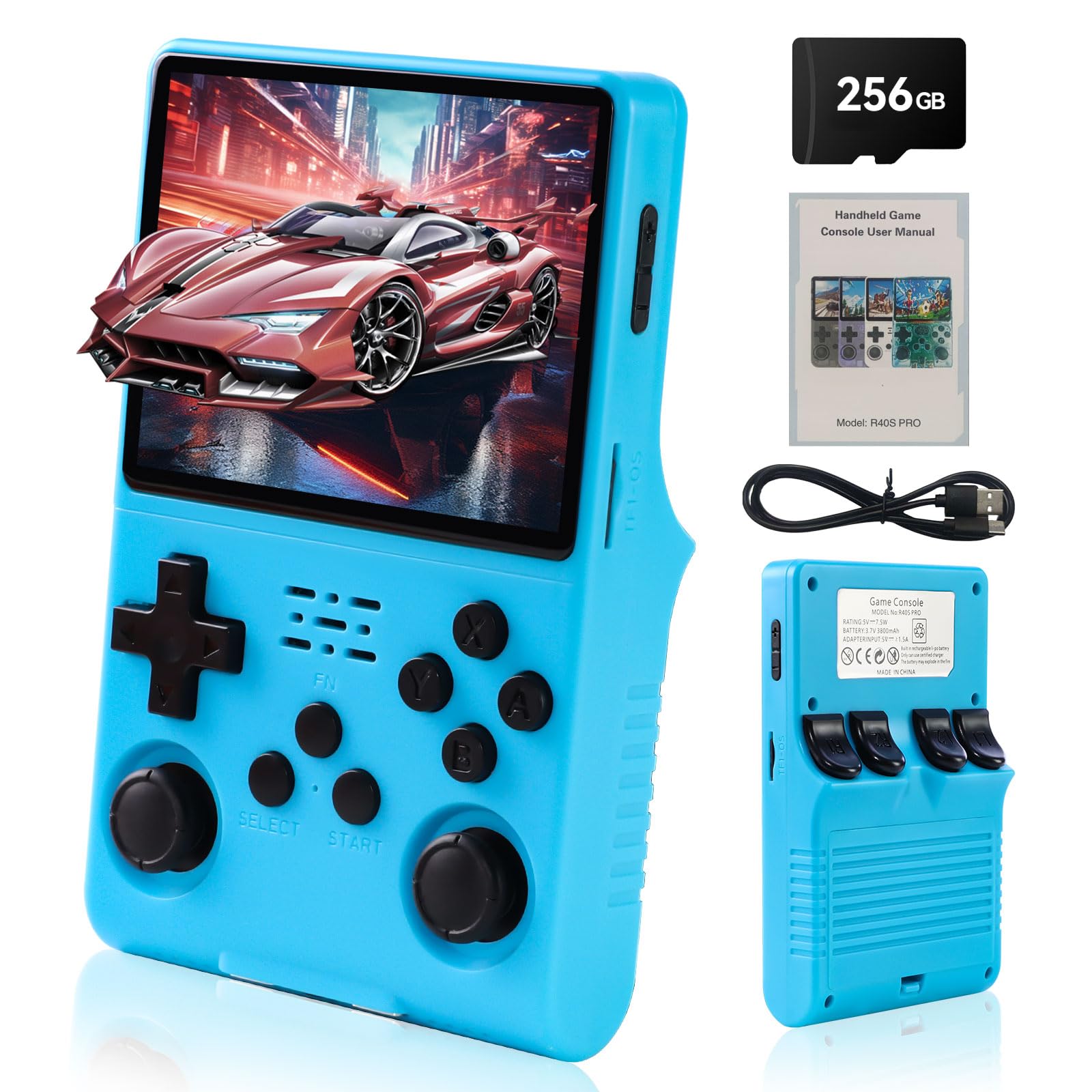 Amazon | Hedlaoy R40S Pro ハンドヘルドゲームコンソール 30000 HD